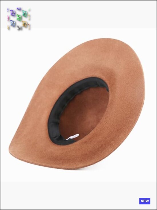 100% Wool Foldable Wide Brim Retro Fedora Floppy Felt Bowler Hat Adjustable main image 5